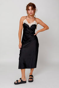Emory Black Lace Dress