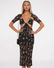 Load image into Gallery viewer, Astoria Mesh Maxi Dress in Black Taupe
