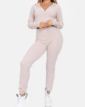 Load image into Gallery viewer, fuzzy taupe lounge set, fuzzy hoodie, furry jacket, teddy jacket, taupe sweatpants, brown lounge set, taupe sweater, 
